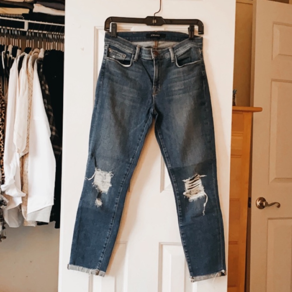 J Brand Breathless Mid Rise Capri Jeans - Picture 2 of 4